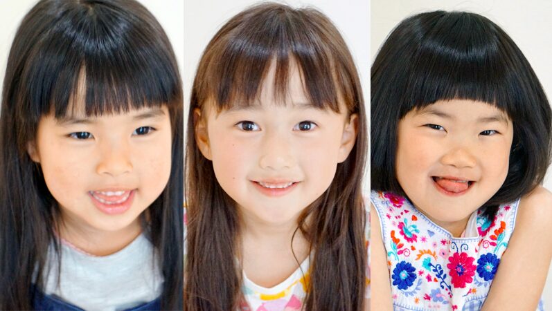 【動画あり】子供の前髪カット3種類。ぱっつんから軽めまで