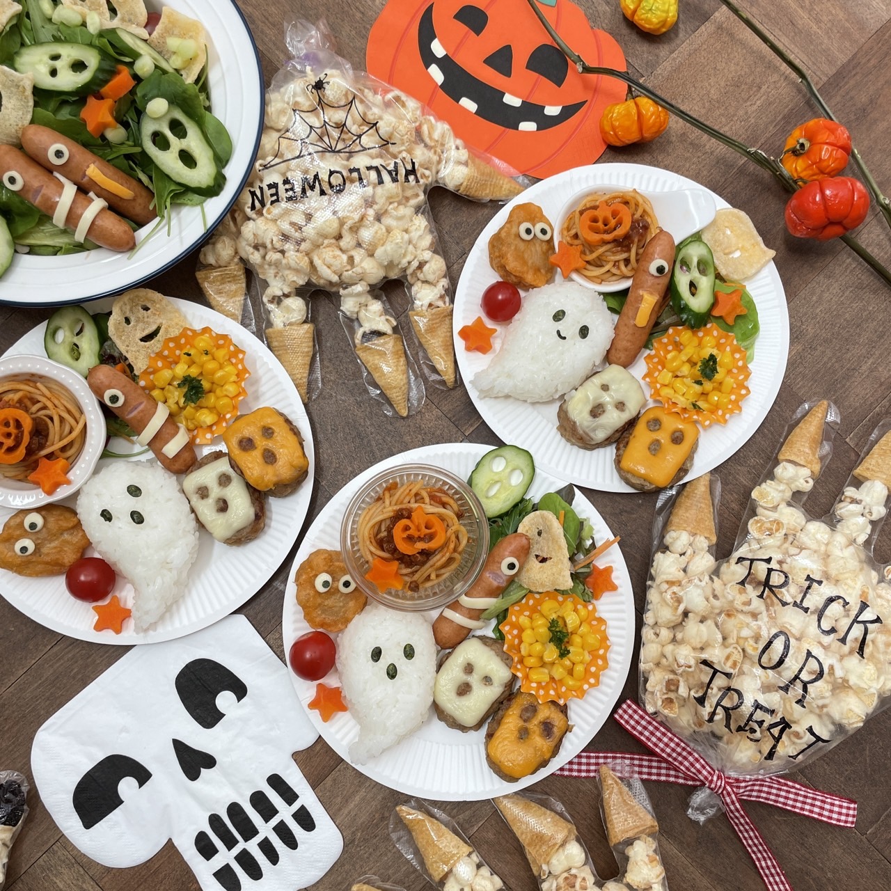 冷凍食品で簡単に！かんたんかわいいハロウィンごはん