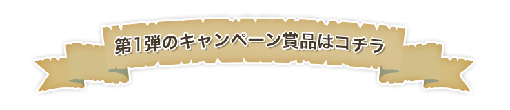 第1弾のキャンペーン賞品はコチラ