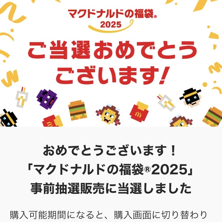 【2025 マクドナルド福袋】初めて当選！中身は！？