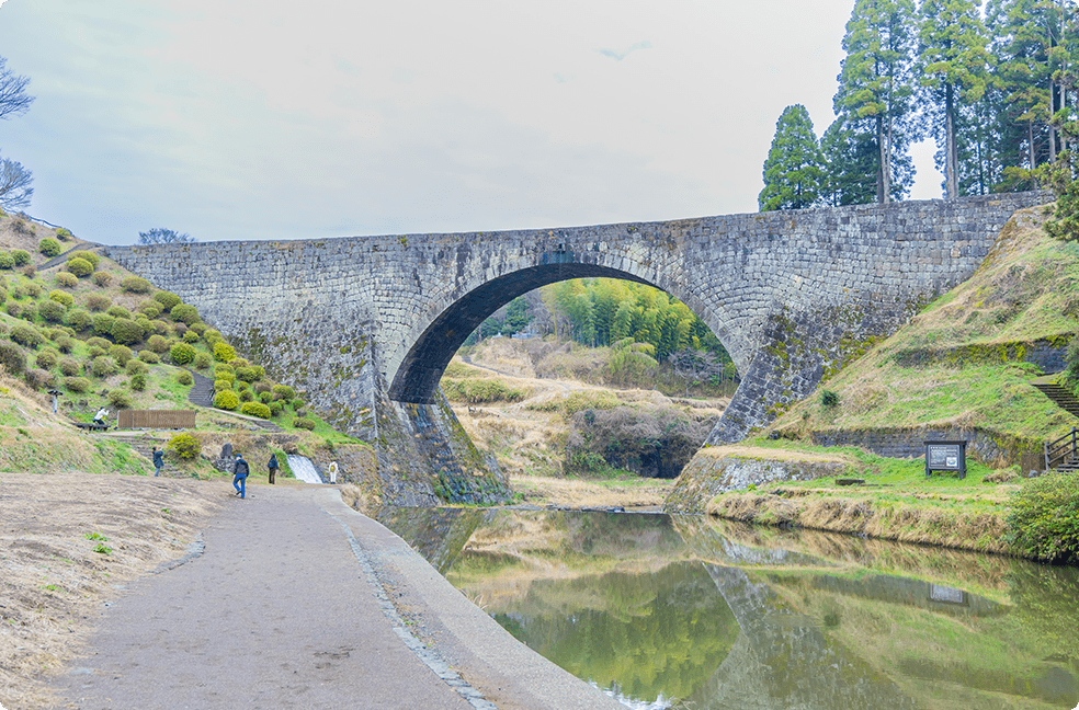 画像：「通潤橋（つうじゅんきょう）」