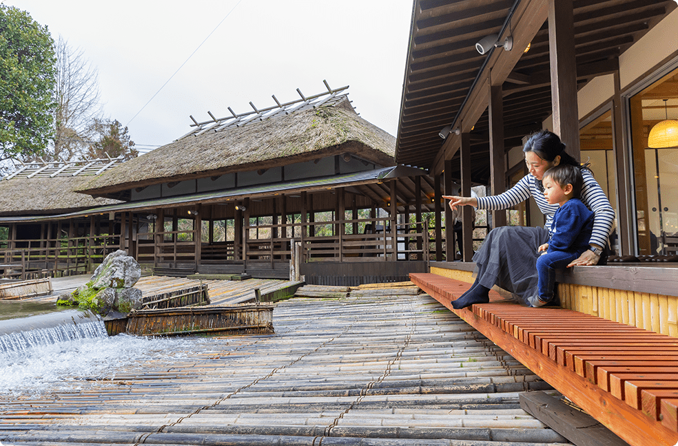 画像：「甲佐町やな場」