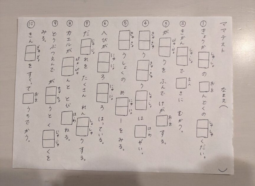 【ST訓練】言葉が遅い息子、日々の言語訓練の記録（ママテストの実践と振り返り）