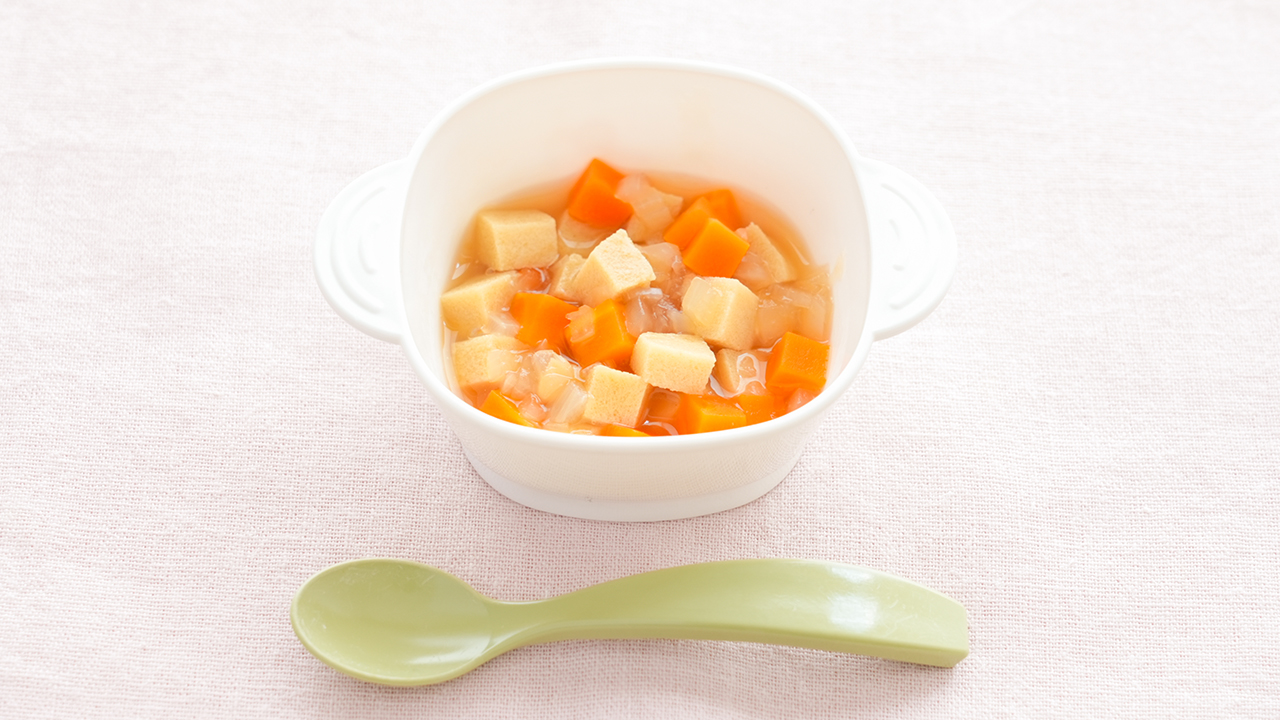 栄養価の高い「高野豆腐」を離乳食で食べやすく調理するコツは?【ぐっち夫婦のレシピ】
