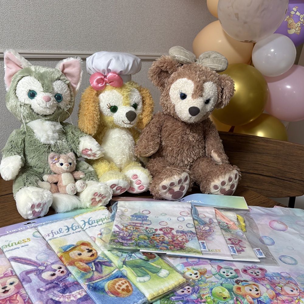 【ディズニーシー】ダッフィー&フレンズ20周年カラフルハピネスのかわいいグッズをご紹介〜♪