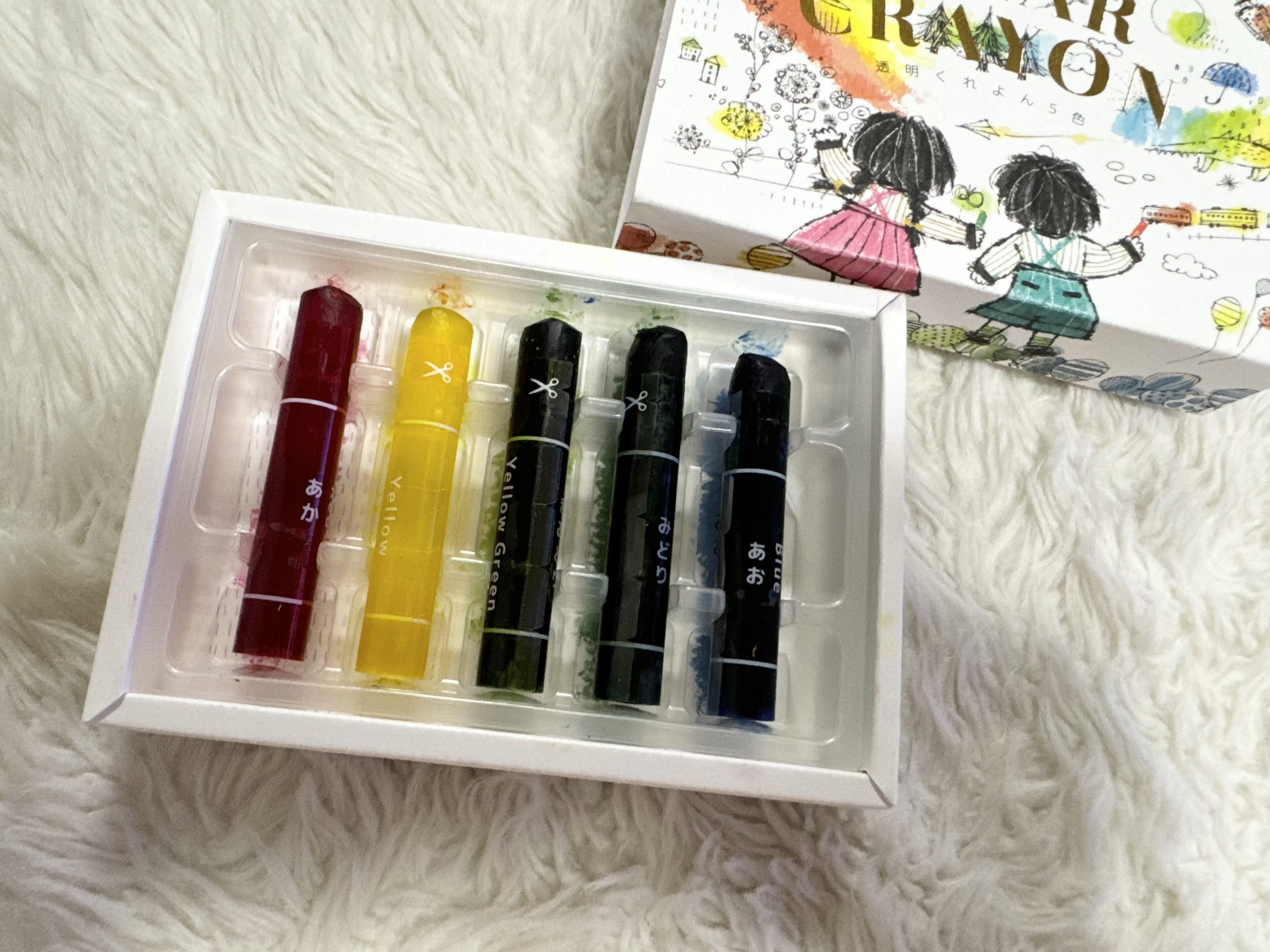 子ども喜ぶ!きれいな色づきが楽しい【透明くれよん】
