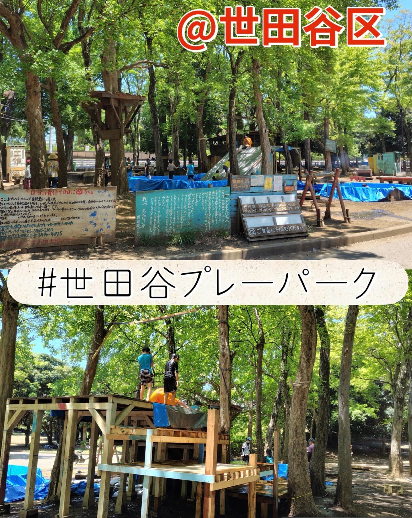 東京・遊び場探訪【世田谷プレーパーク@世田谷区】モットーは「自分の責任で自由に遊ぶ」