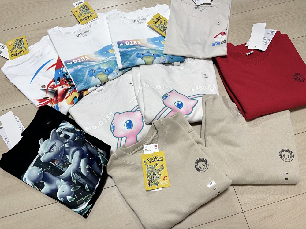 【ユニクロ】ポケカと初のコラボ！かわいすぎるポケモンUT発売中