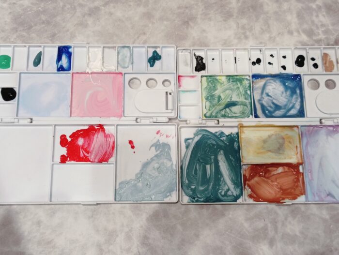 パレットについた絵の具の落とし方を検証してみました！一番落ちたのは…