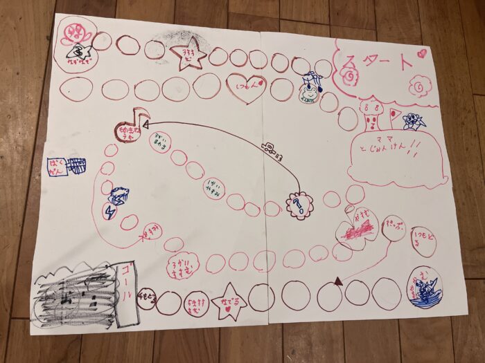 自分で作ると楽しい！子ども達とすごろくを作って遊んでみた
