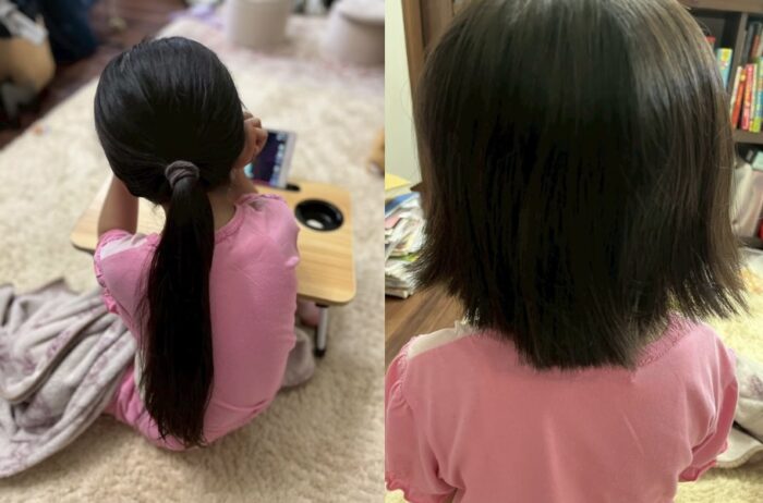 小1女子がお気に入りのロングヘアをバッサリ切った理由