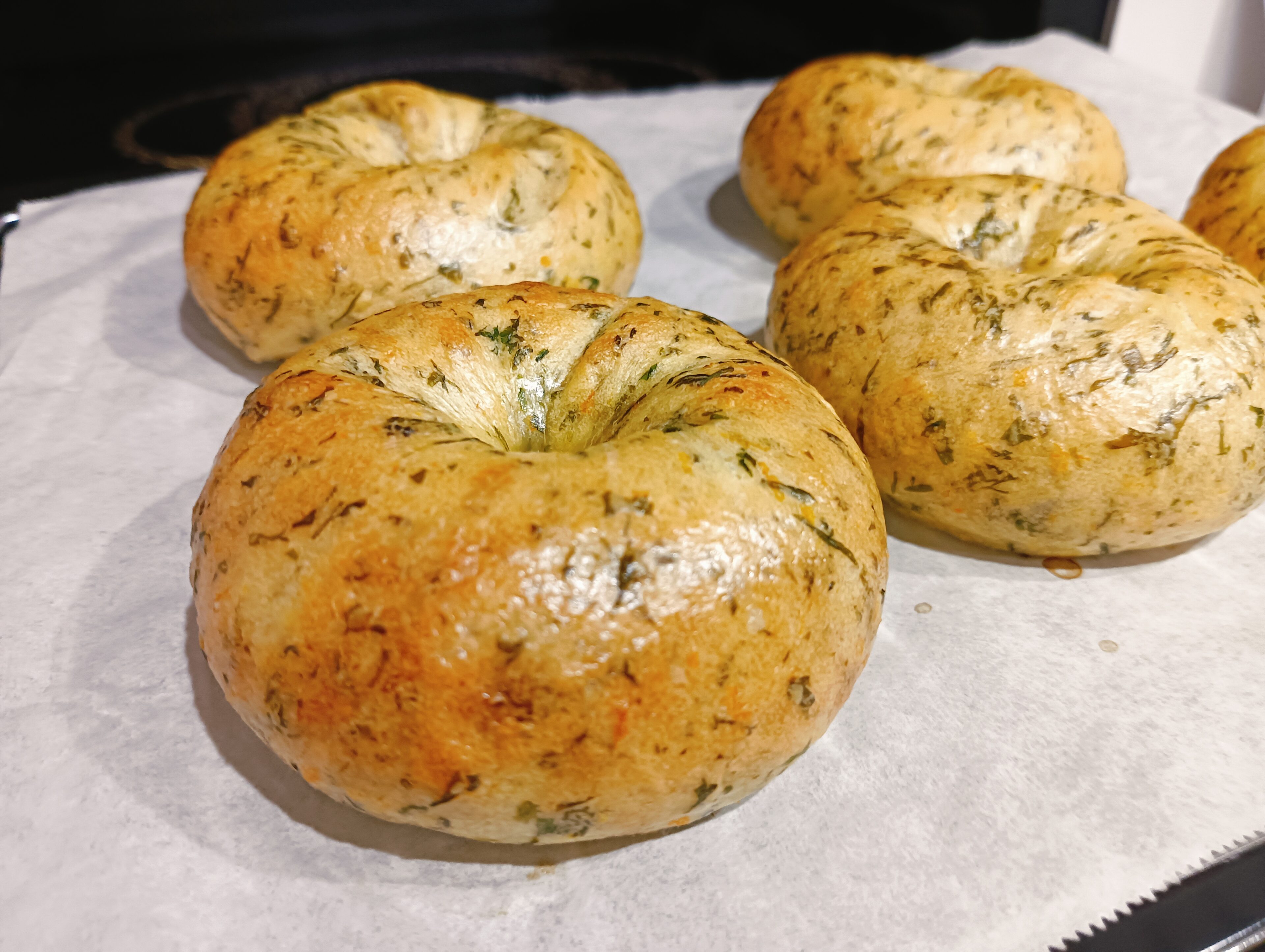 【ベーグル】人参の根と葉を使ったベーグルレシピ