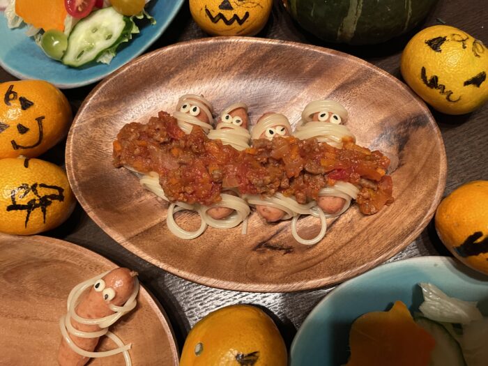 【ハロウィーン】子どもと作って楽しいミイラパスタ！