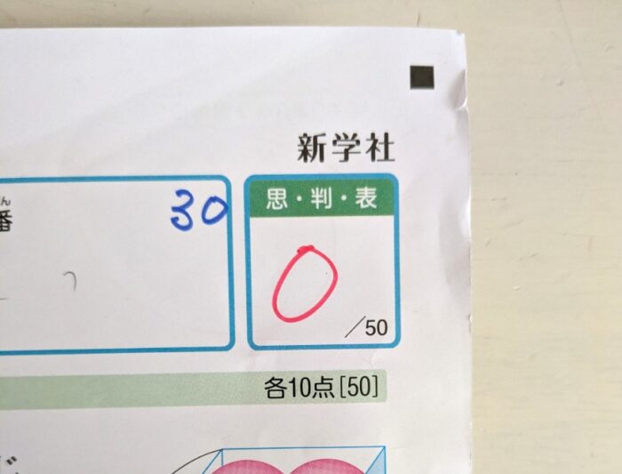 【テスト0点】小3長男のテスト結果に、怒る夫と褒める私