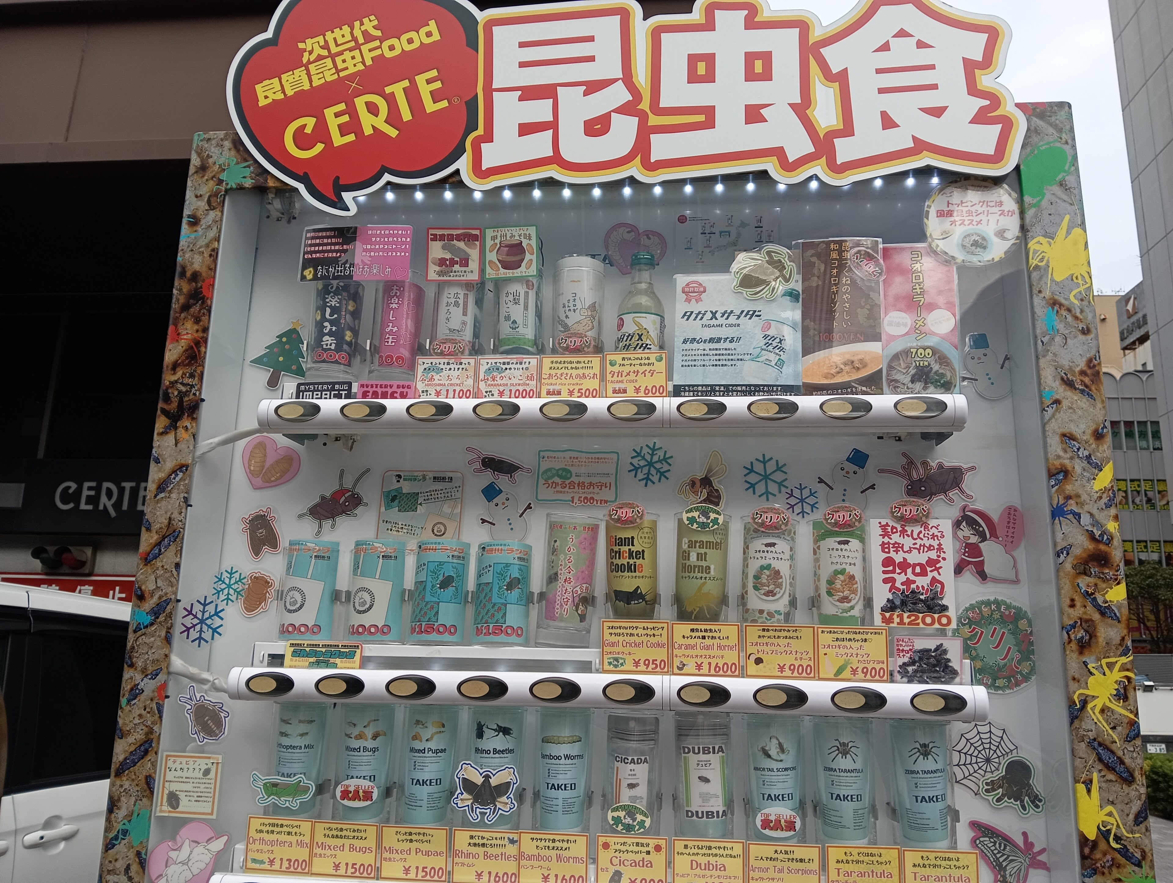 【横浜・関内】子連れで見つけた「昆虫食自販機」レポ！