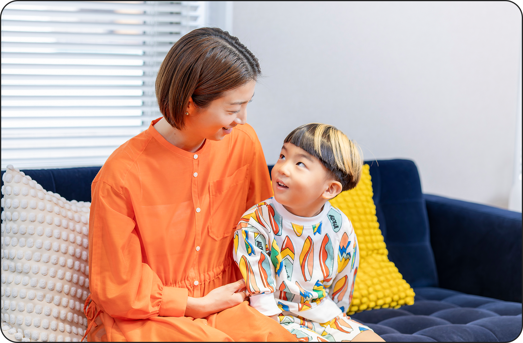 写真：0才児・新米ママの畑田さん