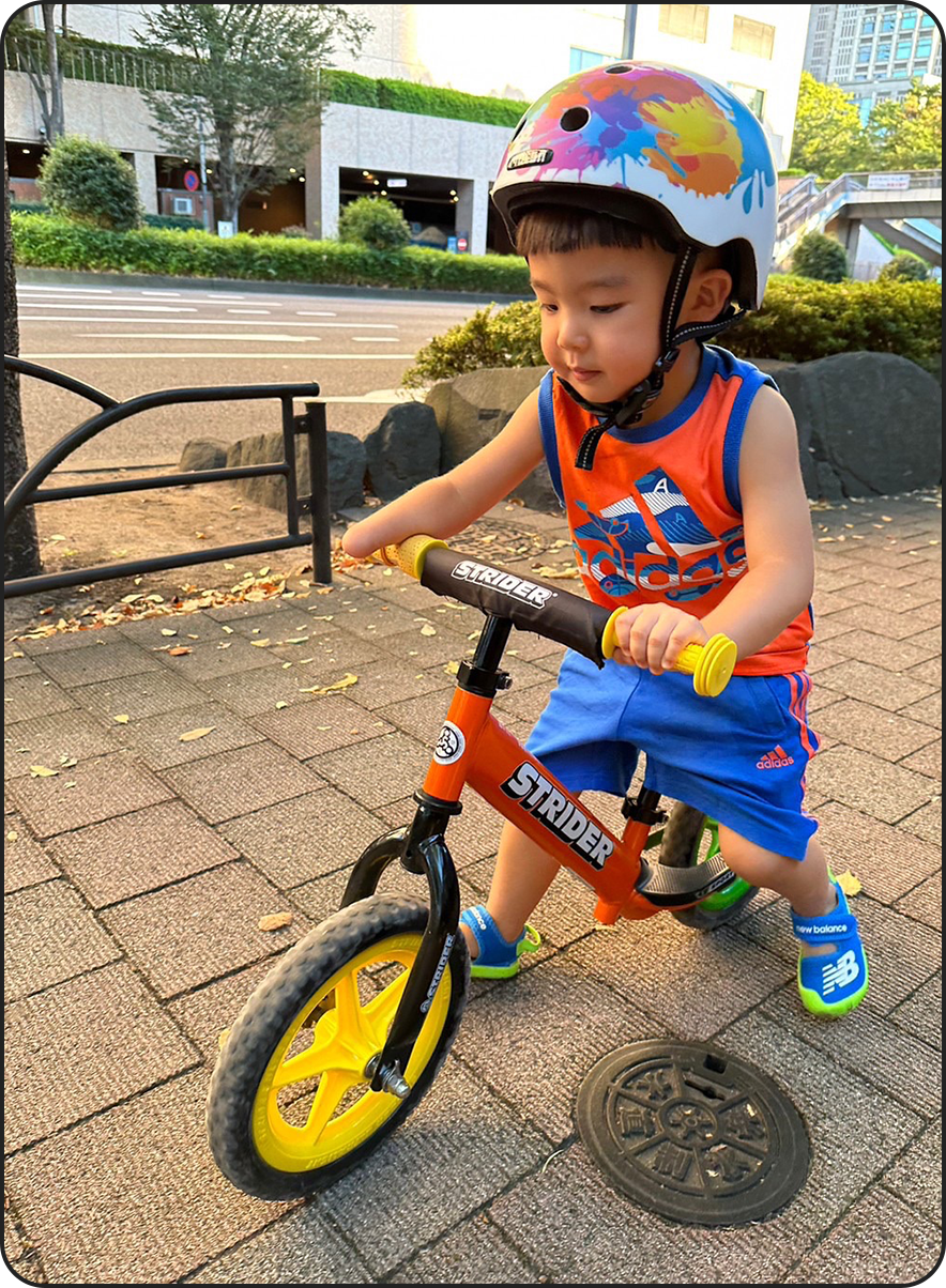 写真：0才児・新米ママの畑田さん