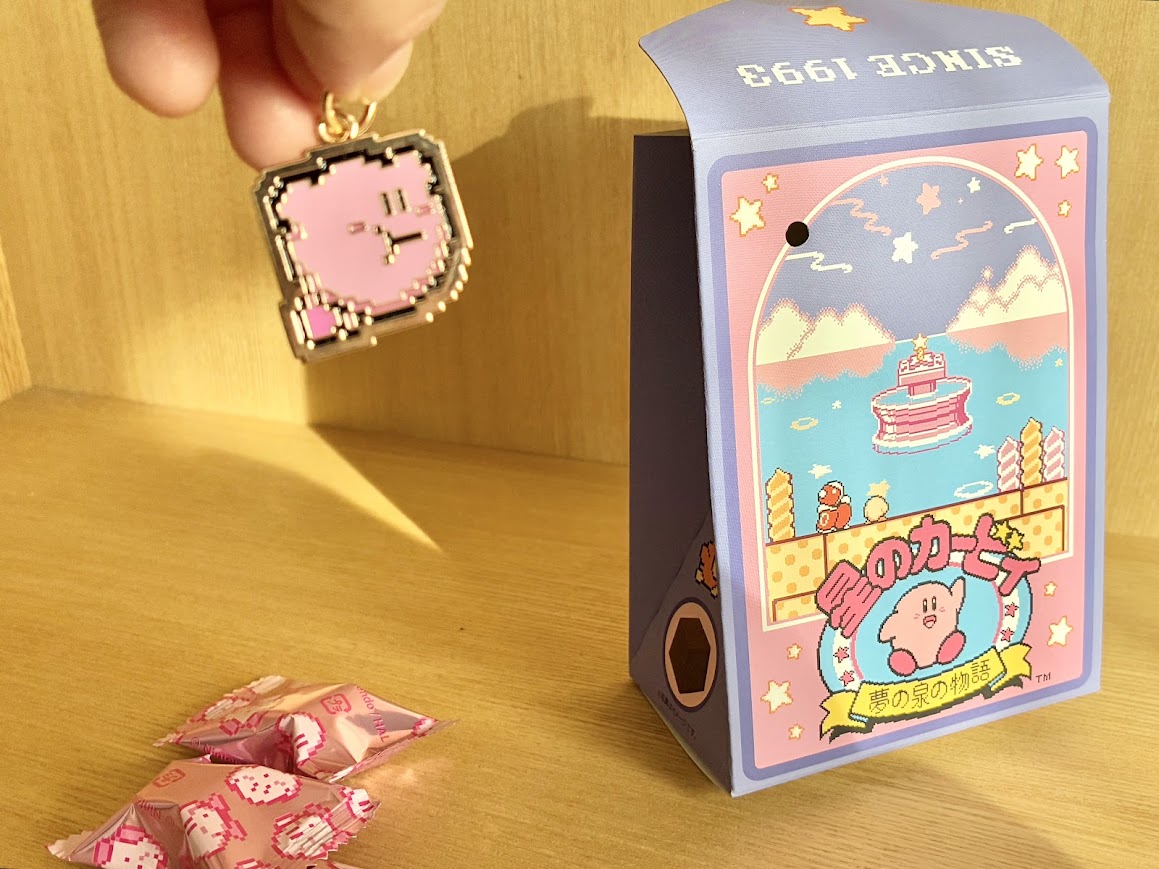 ゆらゆら揺れるチャームがかわいすぎ！星のカービィドットチャームチョコBOX