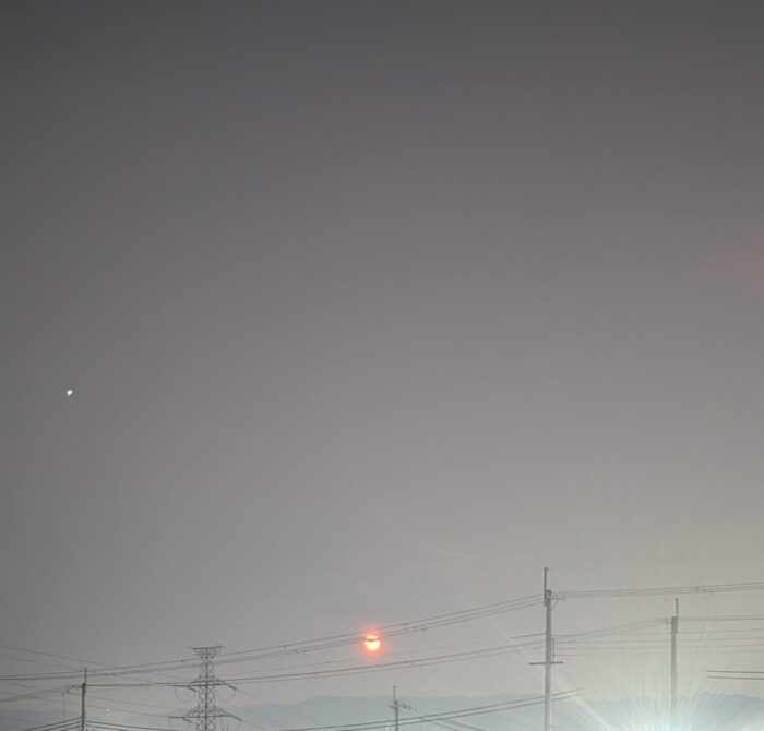 「あれ…なに？」ストロベリームーンじゃない？三男が怖がった赤い大きな満月の正体