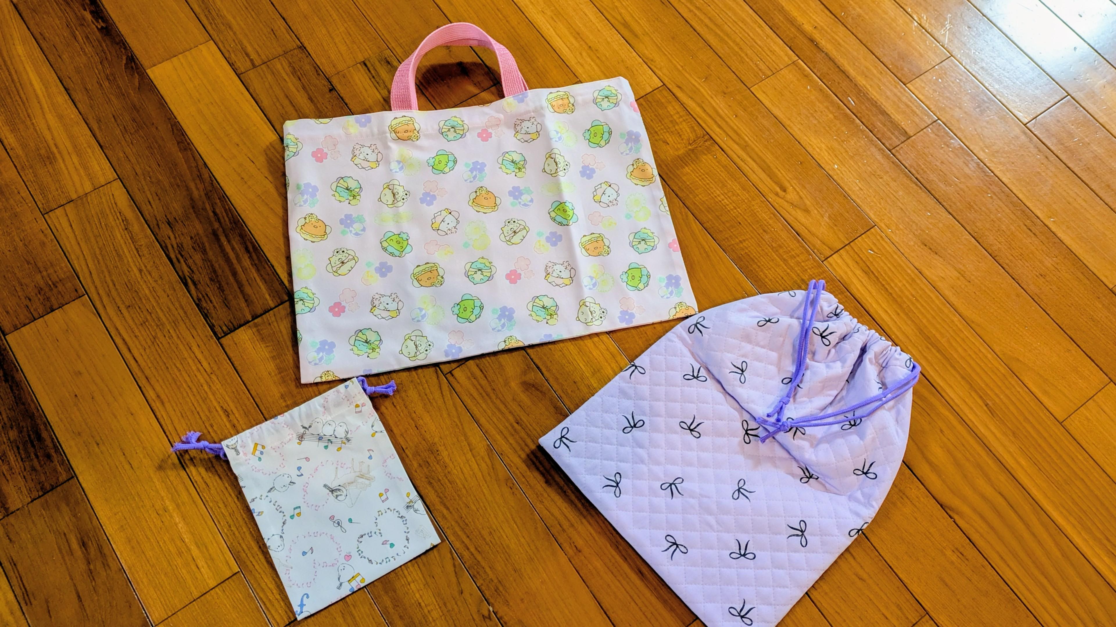 入学準備の袋物をオーダー！サイズ指定OK、唯一無二のバッグを作ってもらいました