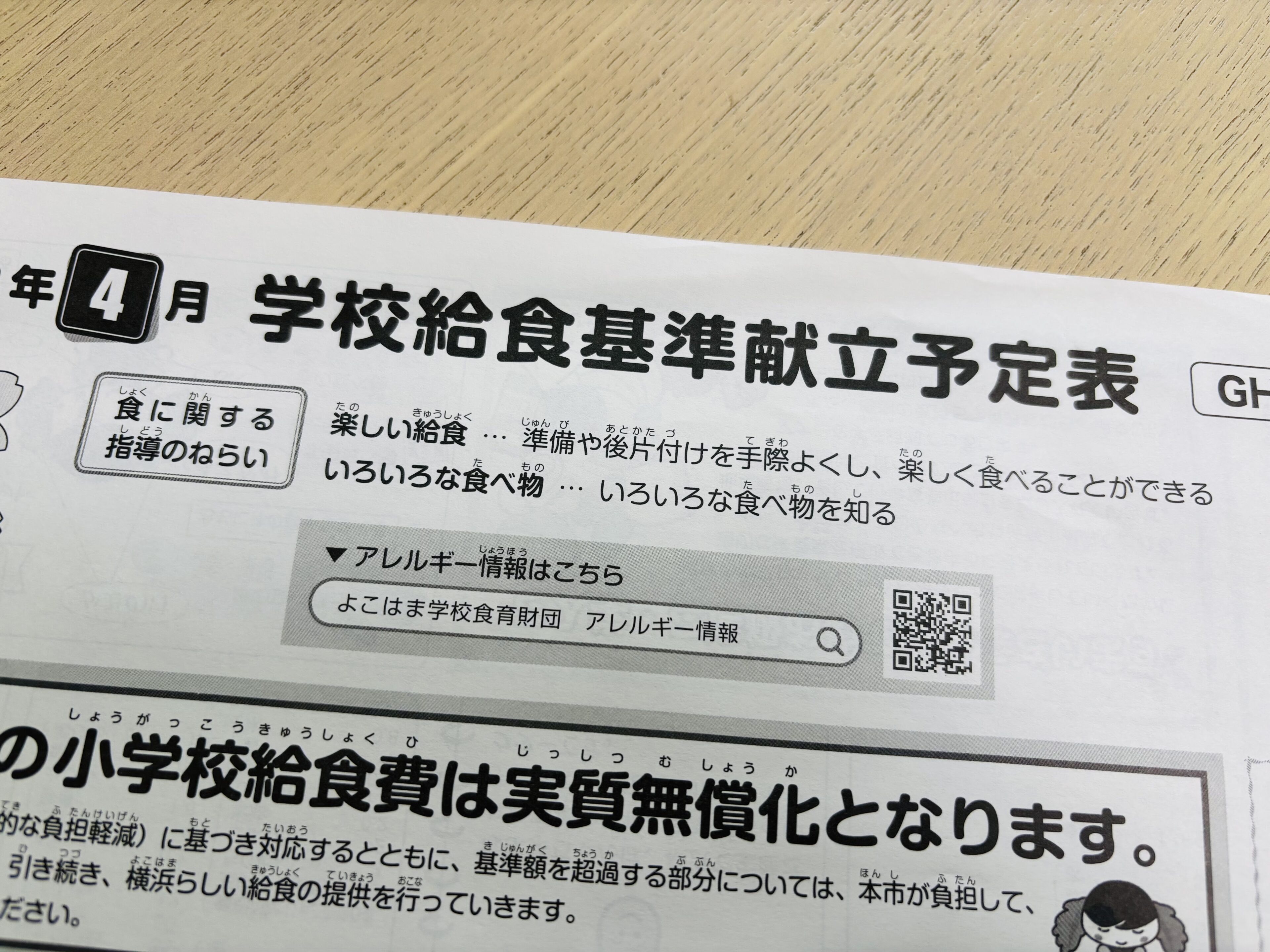 【小1あるある】給食のメニューが「ブリンバンバンボン」！？新1年生の聞き間違いにほっこりした話