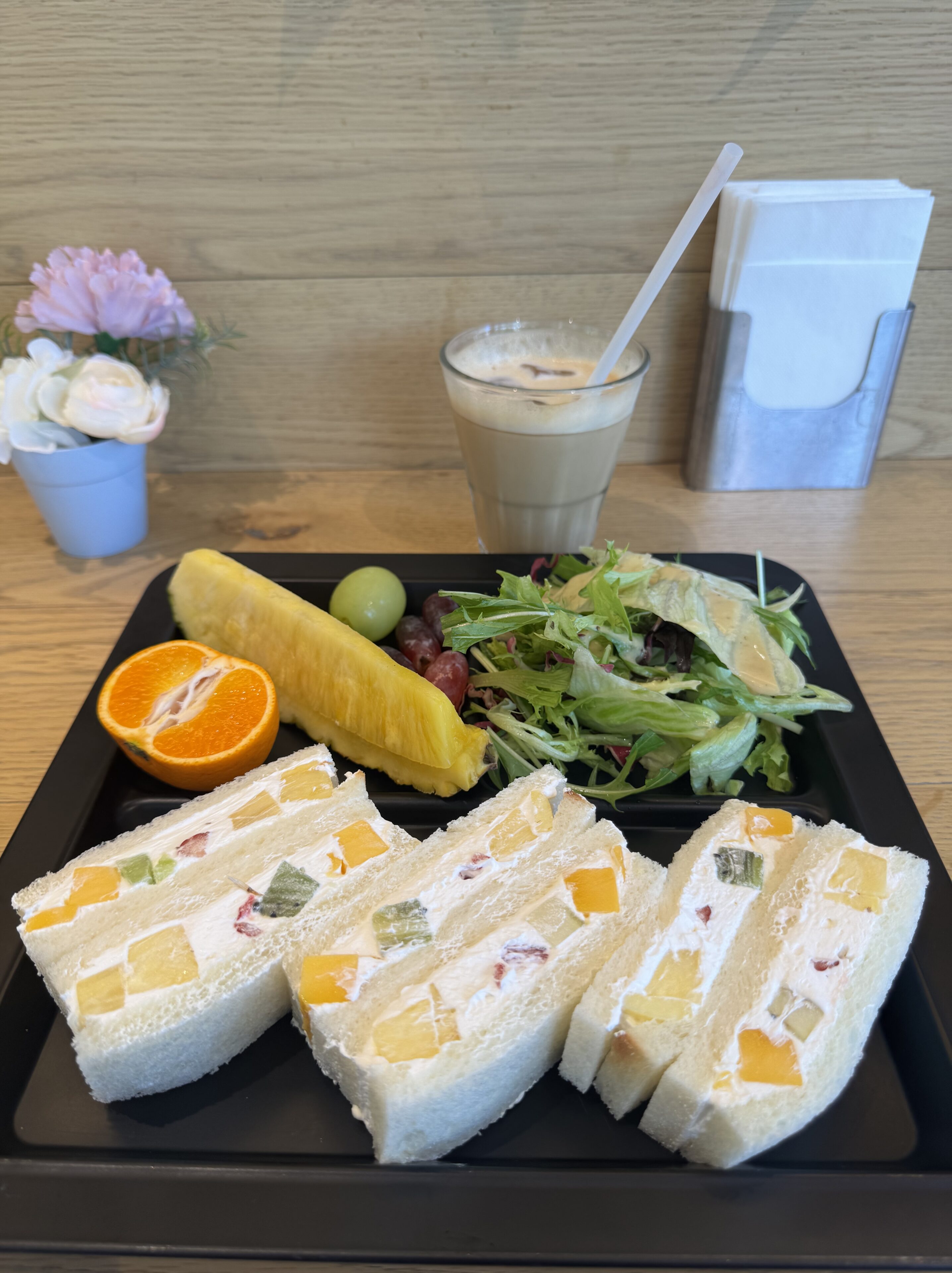 果実園リーベルのモーニングがお得で美味しすぎる！【フルーツサンド1380円】