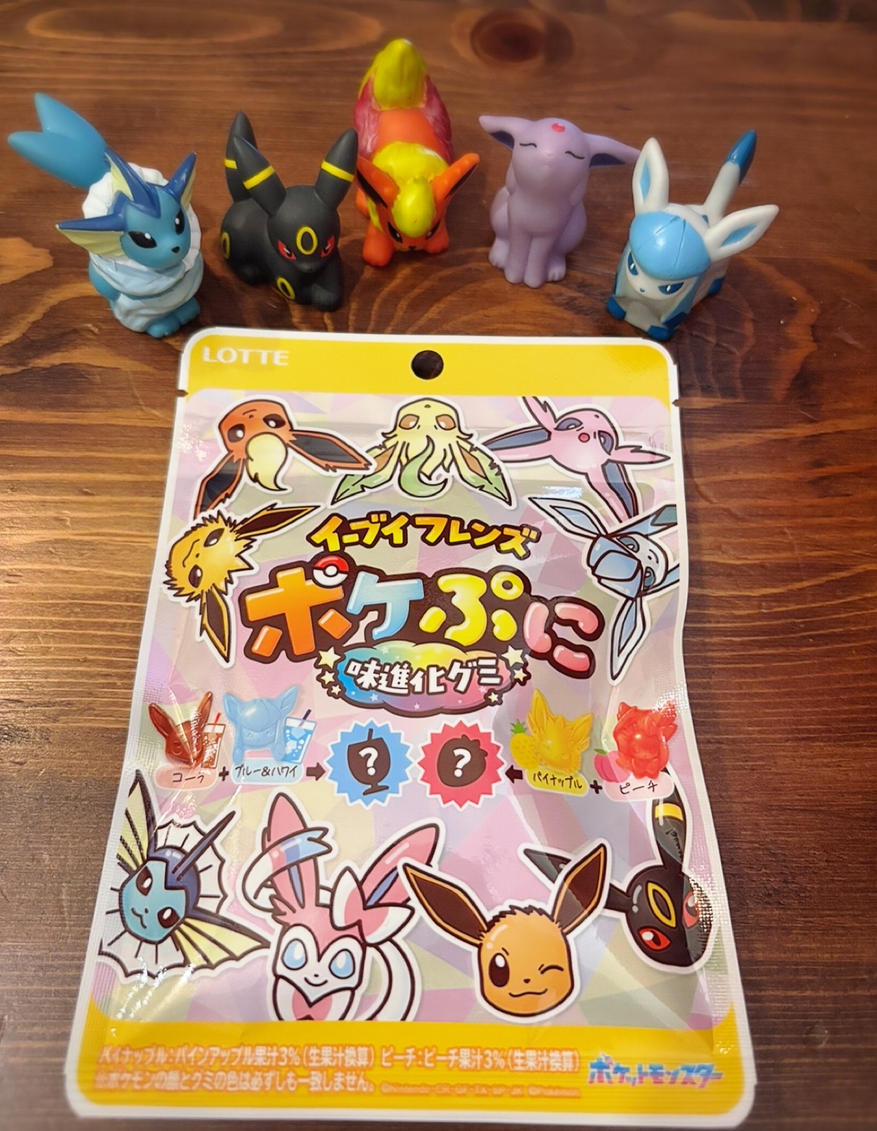 ついにブイズが登場!ポケぷにグミがかわいいー!