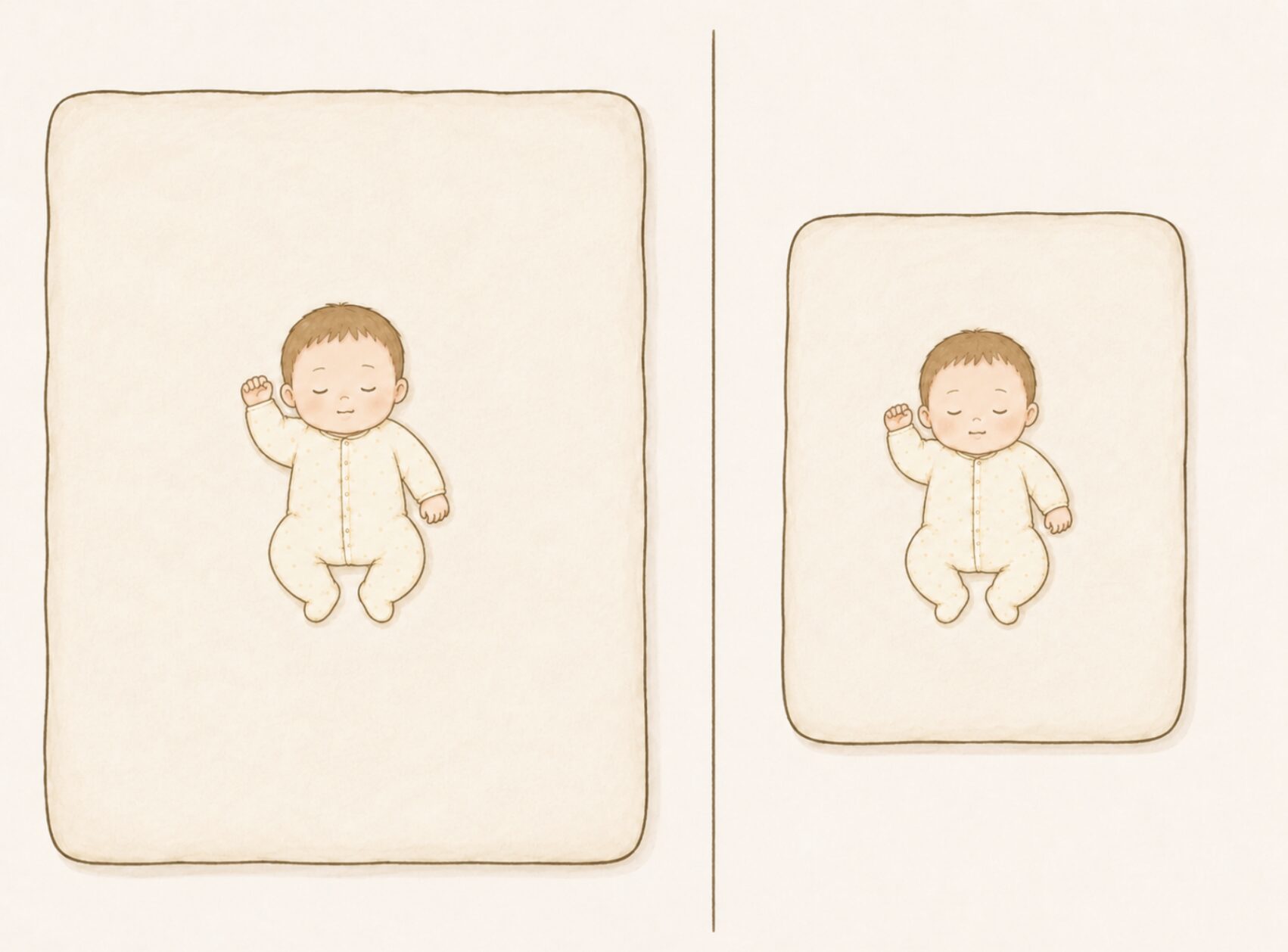 0歳・1歳の赤ちゃんに広すぎる寝床は逆効果。夜泣きとの意外な関係とは？