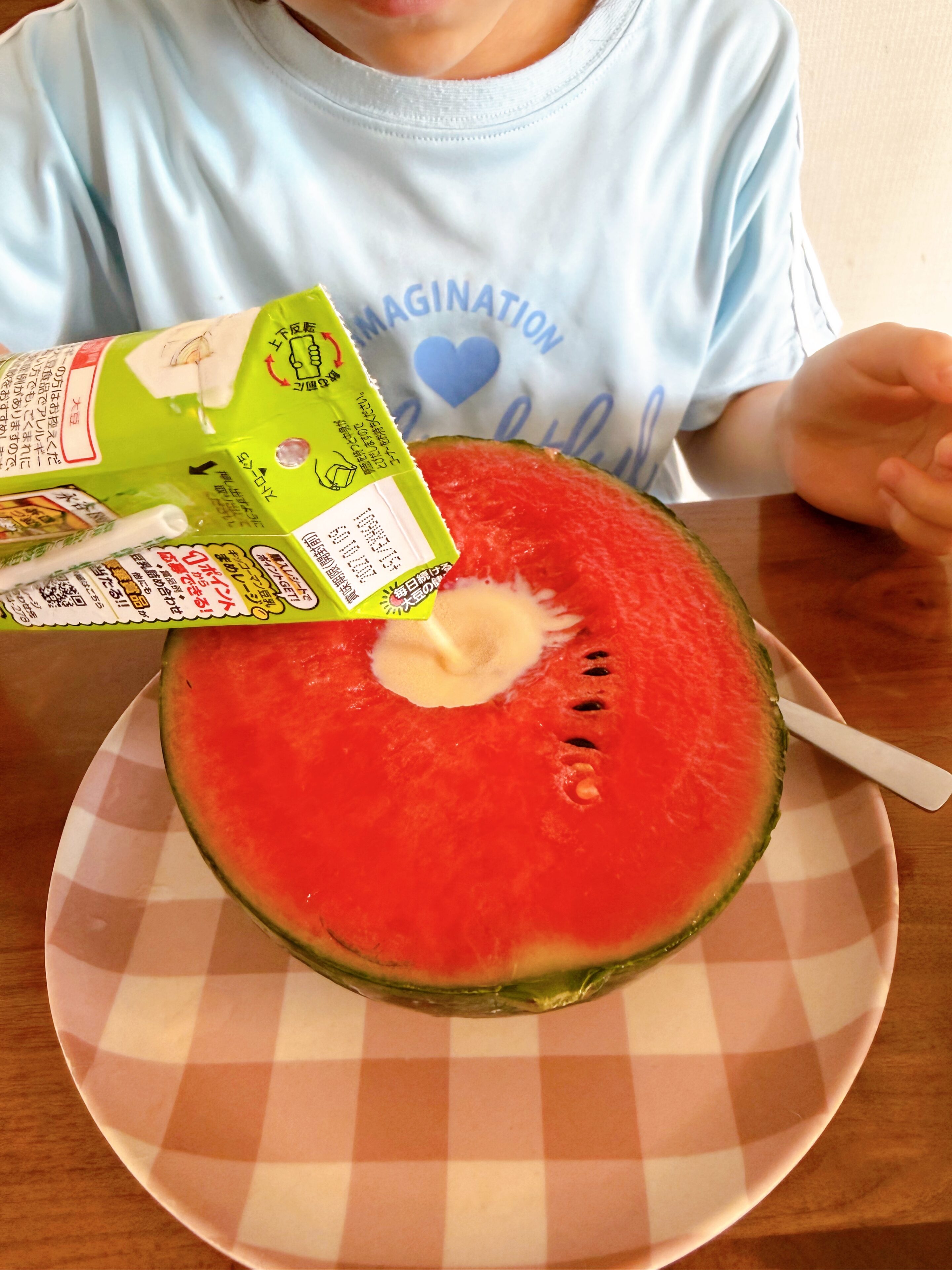 【検証】本当においしいの！？話題のスイカ丸ごとシャーベットを子どもと作ってみた